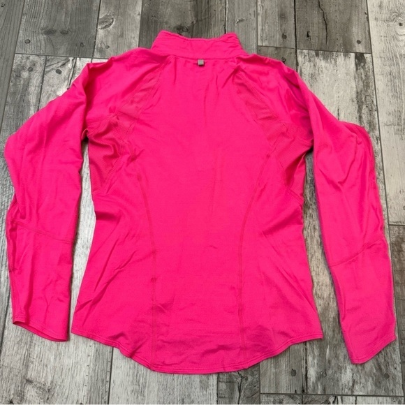 Women's Nike Dri-Fit Pink 1/4 Zip Running Compression L/S Shirt Jacket XS - Picture 2 of 8
